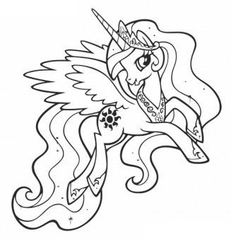 Princess celestia coloring pages