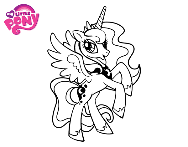 Princess luna coloring page