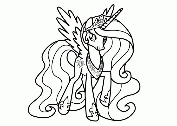 Princess celestia coloring pages