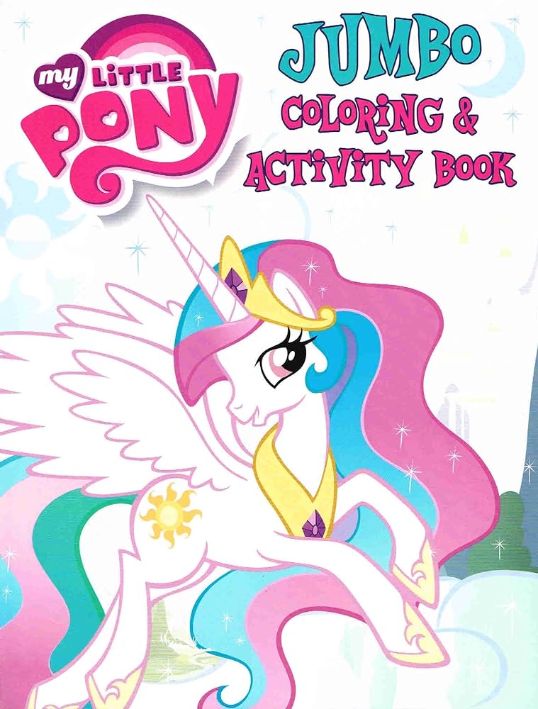 My little pony princess celestia friends coloring activity book books