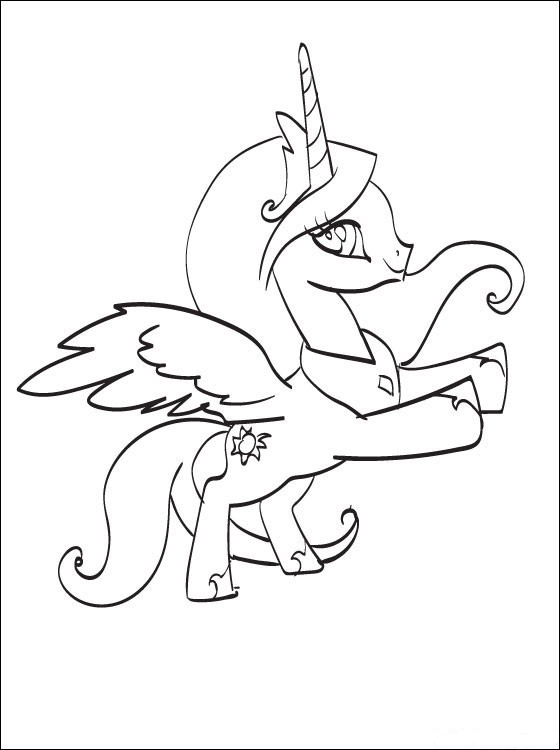 Princess celestia coloring pages