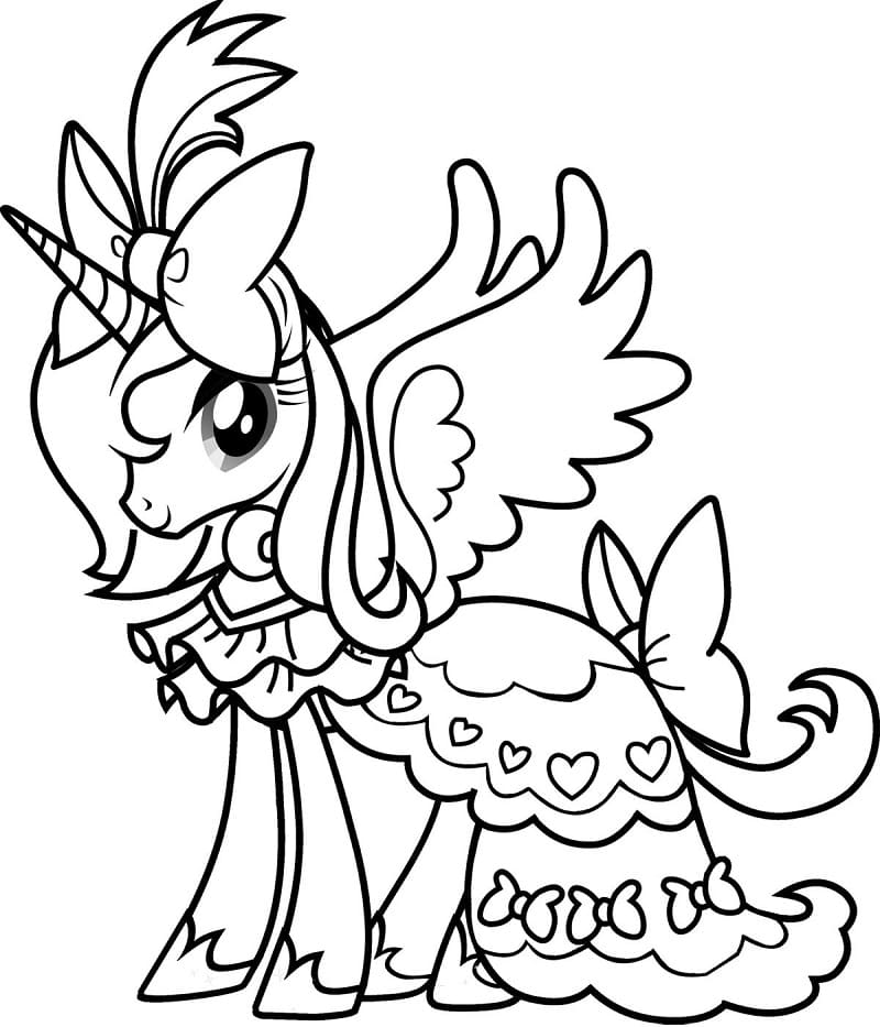 Princess luna my little pony coloring page