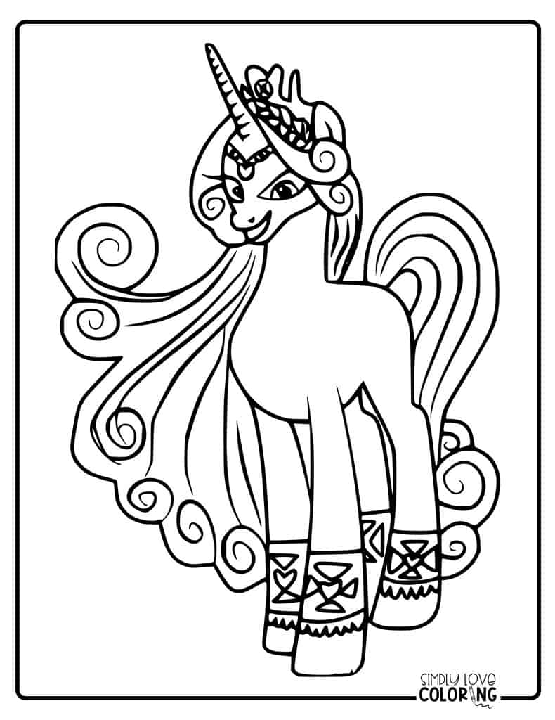 My little pony coloring pages free pdf printables