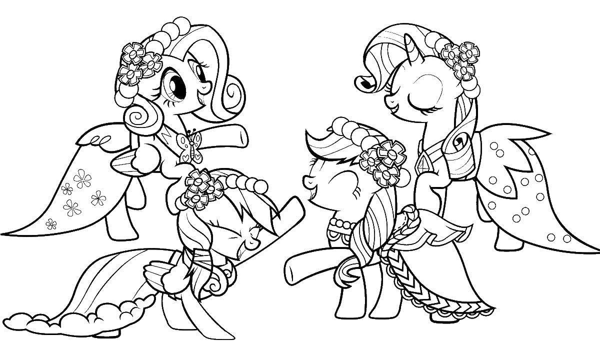 Online coloring pages princess coloring pony princess ponies