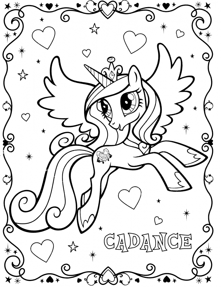 Free printable my little pony friendship is magic coloring pages