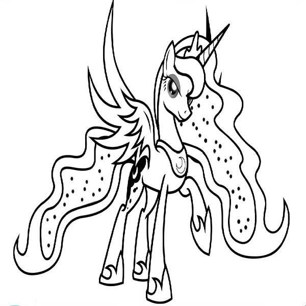 My little pony coloring pages princess luna my little pony coloring my little pony princess coloring pages