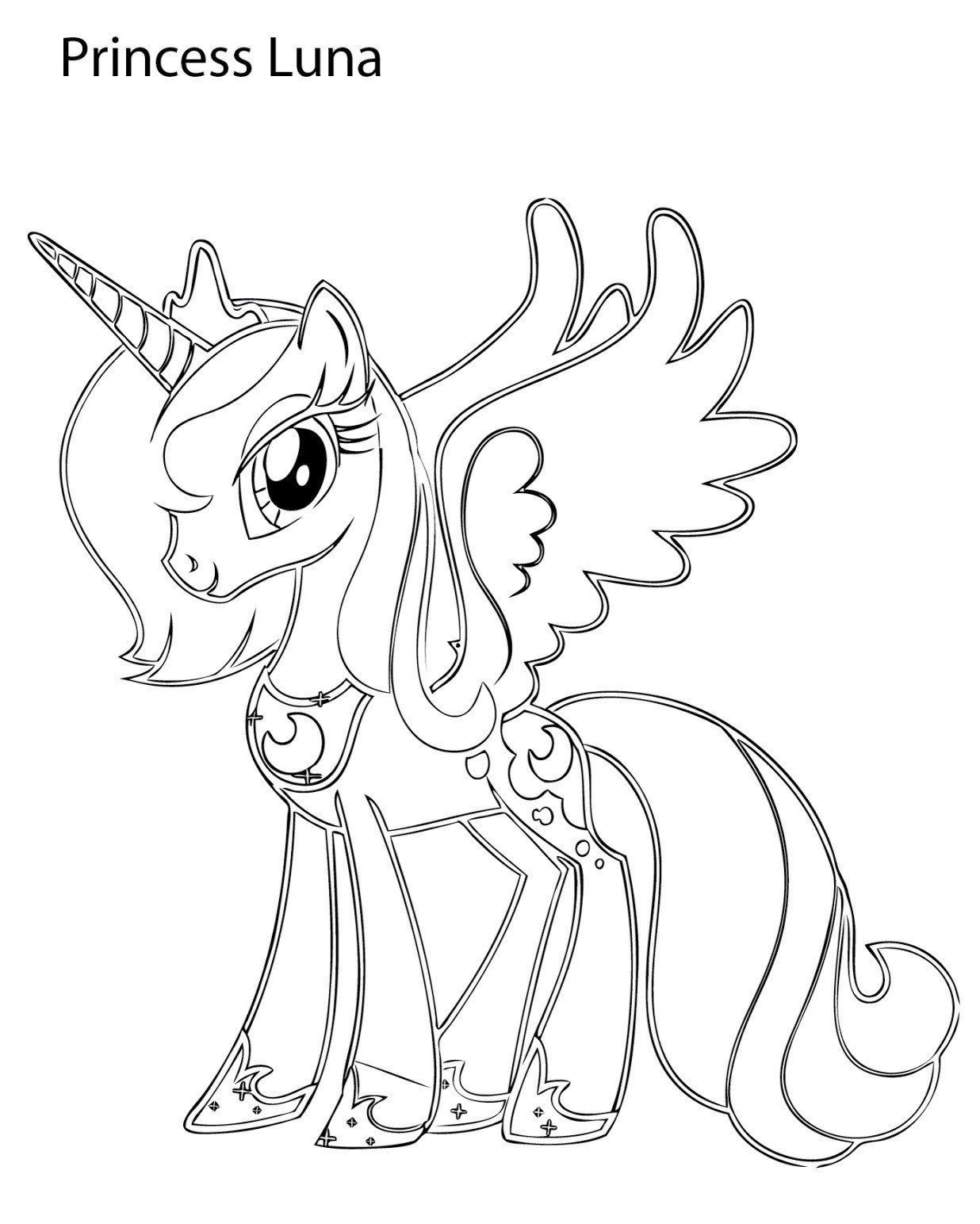 Princess luna coloring pages