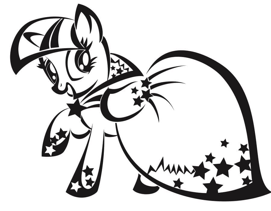 Cute twilight sparkle coloring page