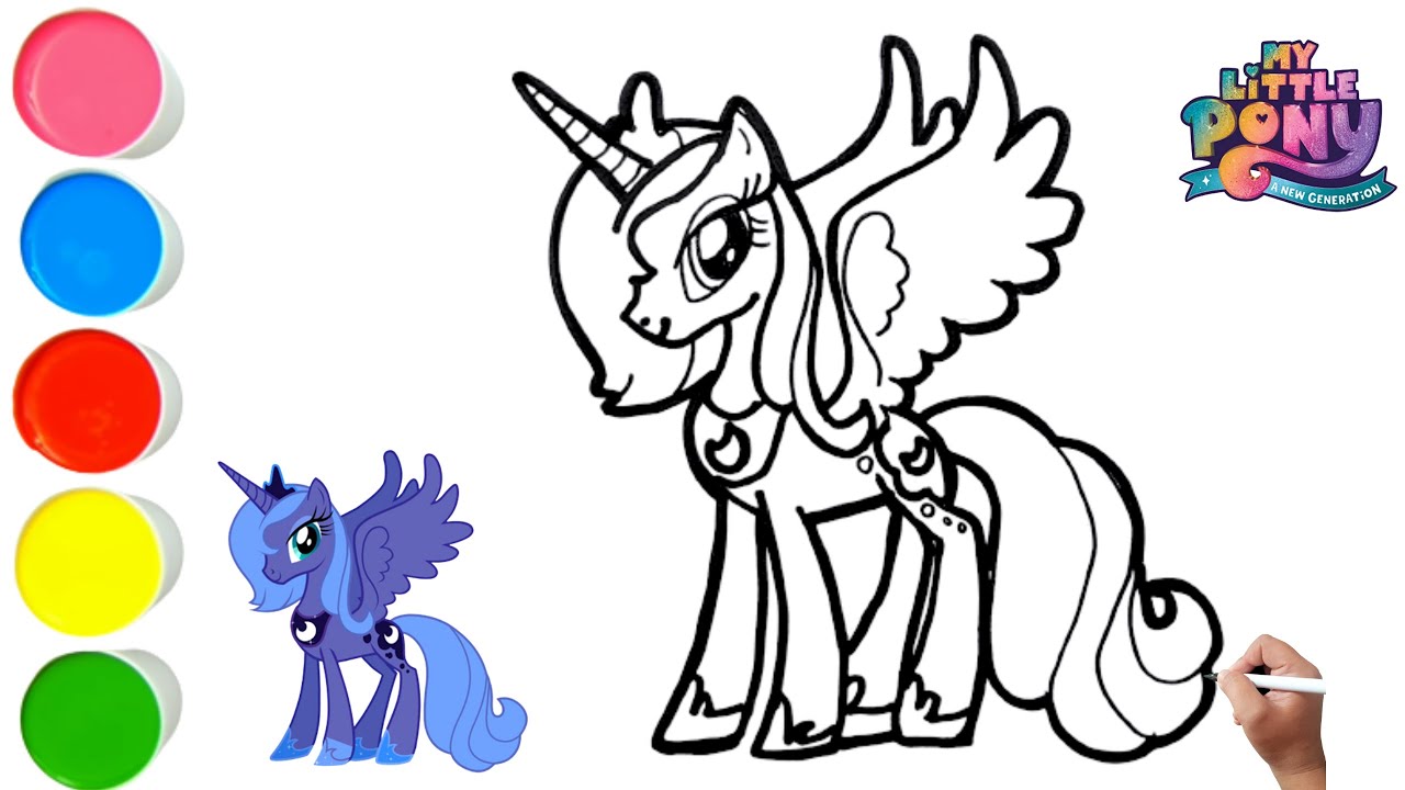 How to draw y little pony princess luna