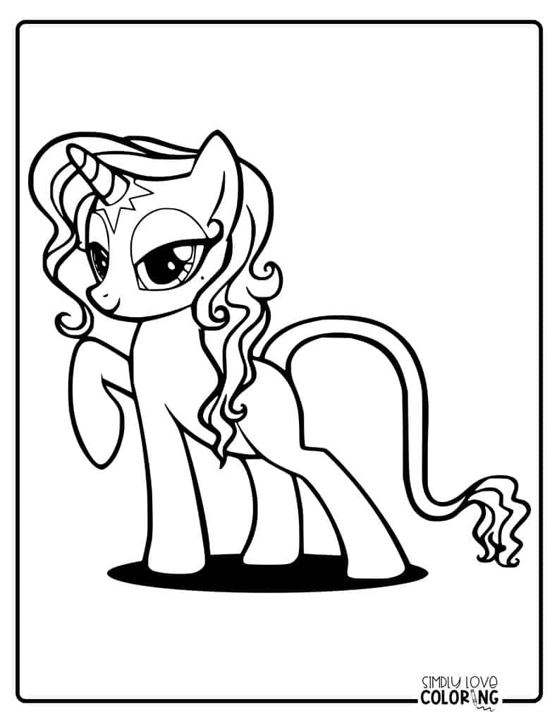 My little pony coloring pages free pdf printables