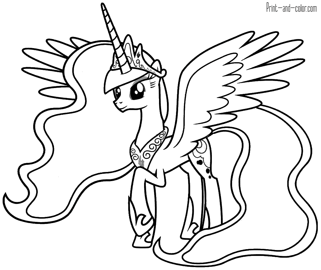 My little pony coloring pages print and color