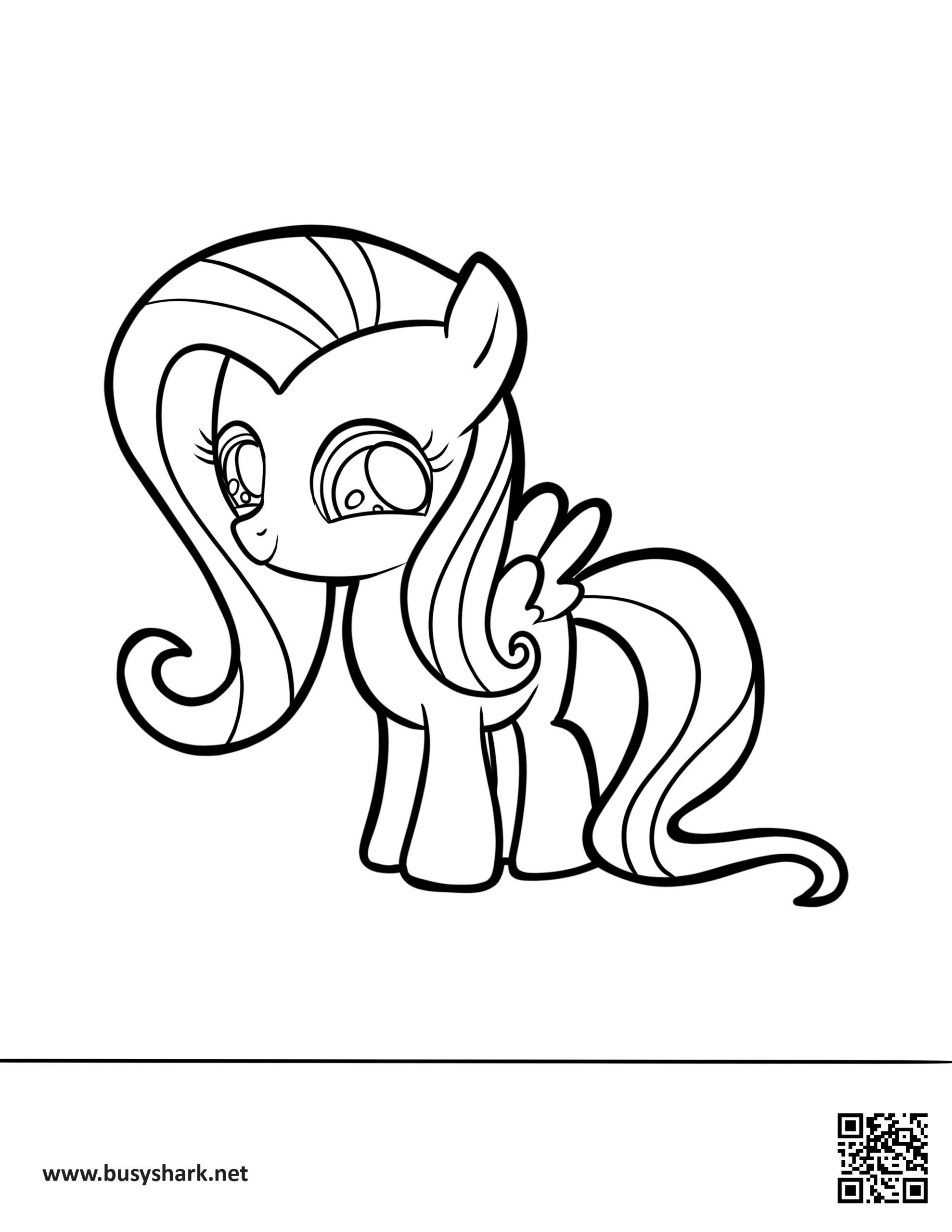 Fluttershy coloring page