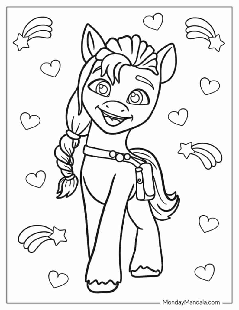 My little pony coloring pages free pdf printables