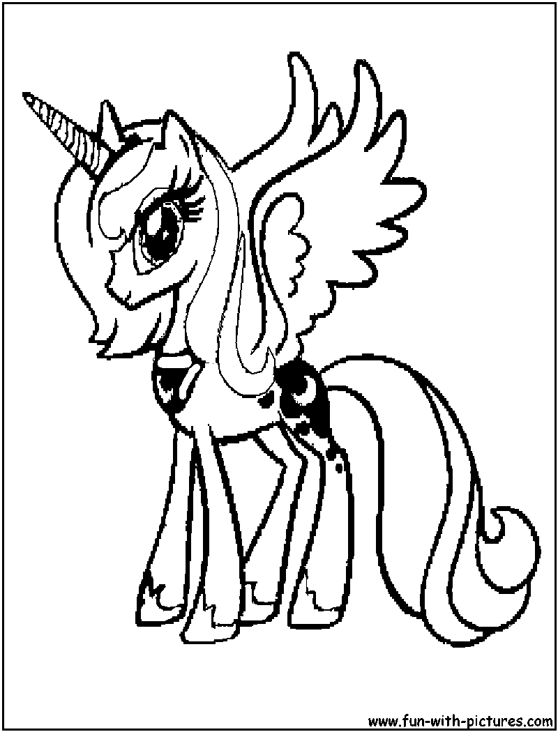 Mylittlepony princessluna coloring page