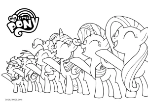 Free printable my little pony coloring pages for kids