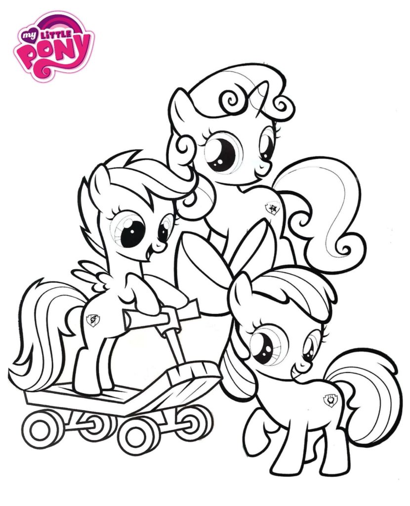 My little pony coloring pages free coloring pages