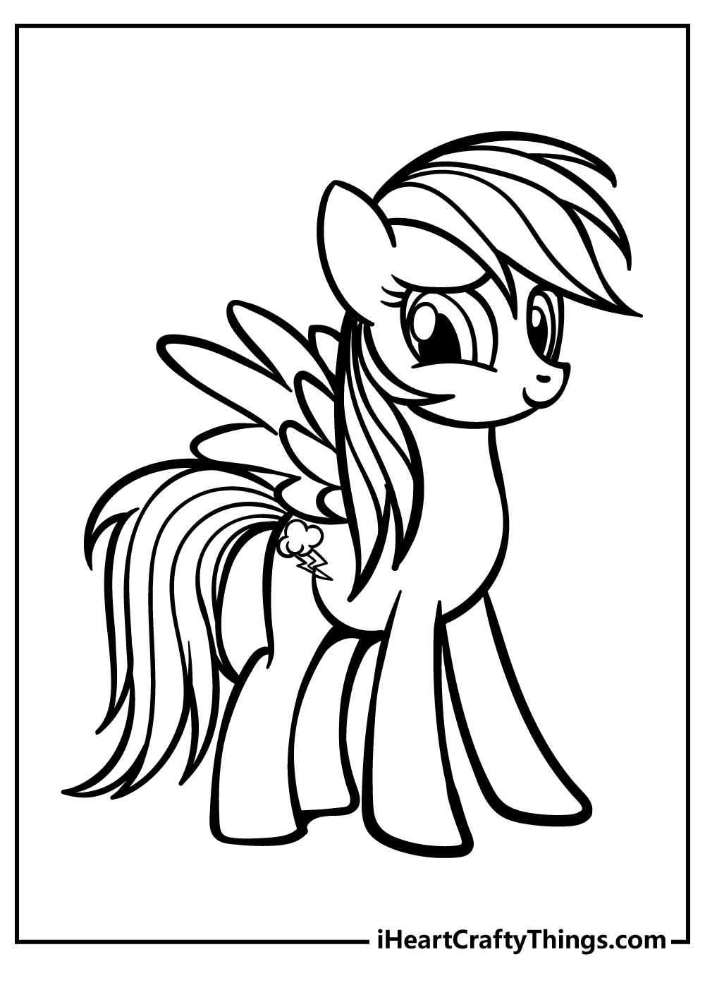 Rainbow dash coloring pages free printables