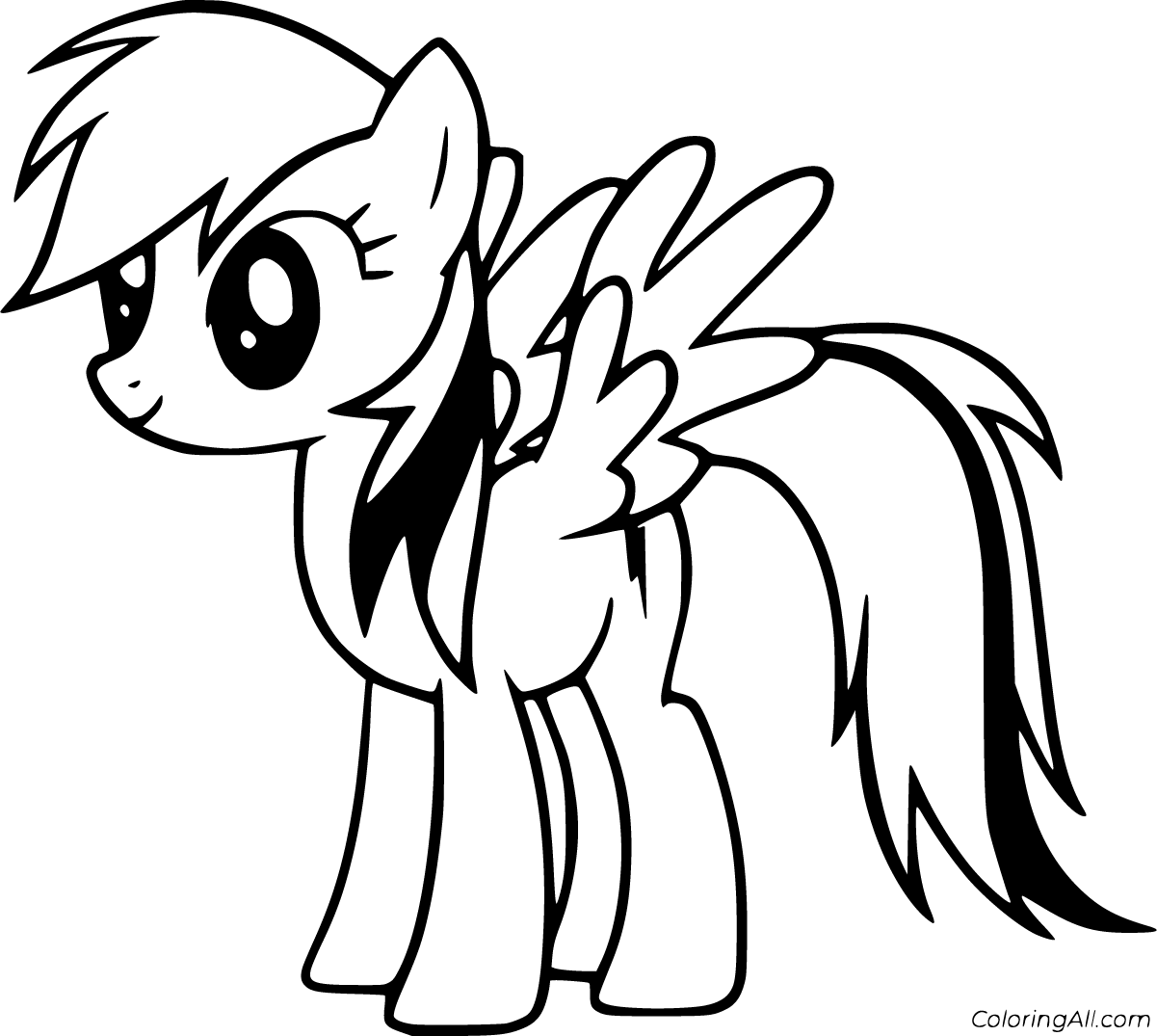 Rainbow dash coloring pages