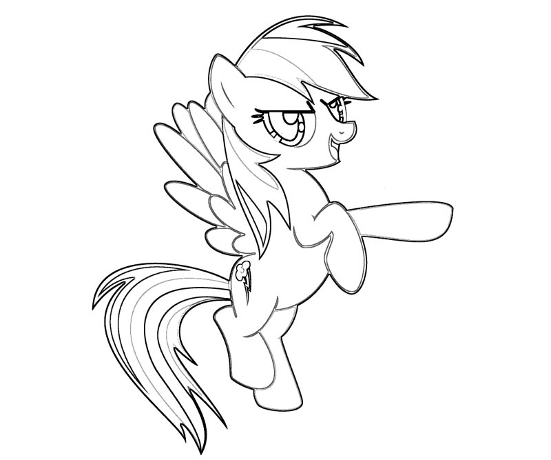 Rainbow dash coloring pages