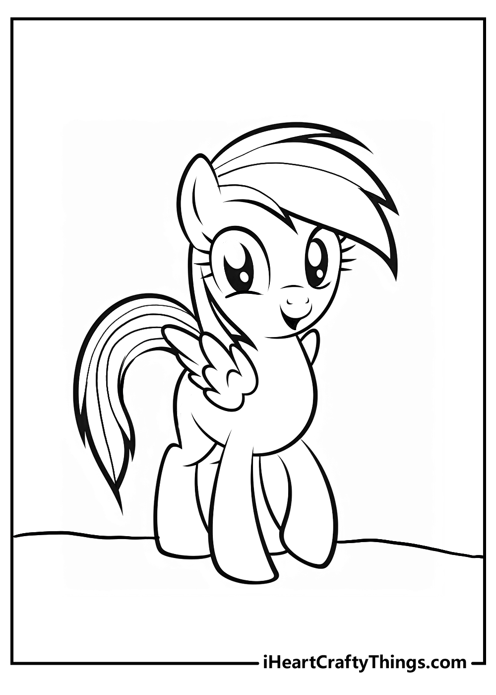 Rainbow dash coloring pages free printables