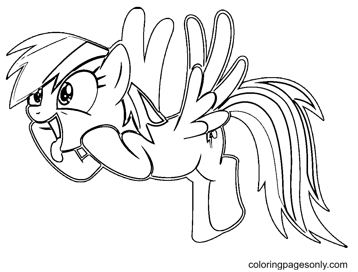 Rainbow dash coloring pages