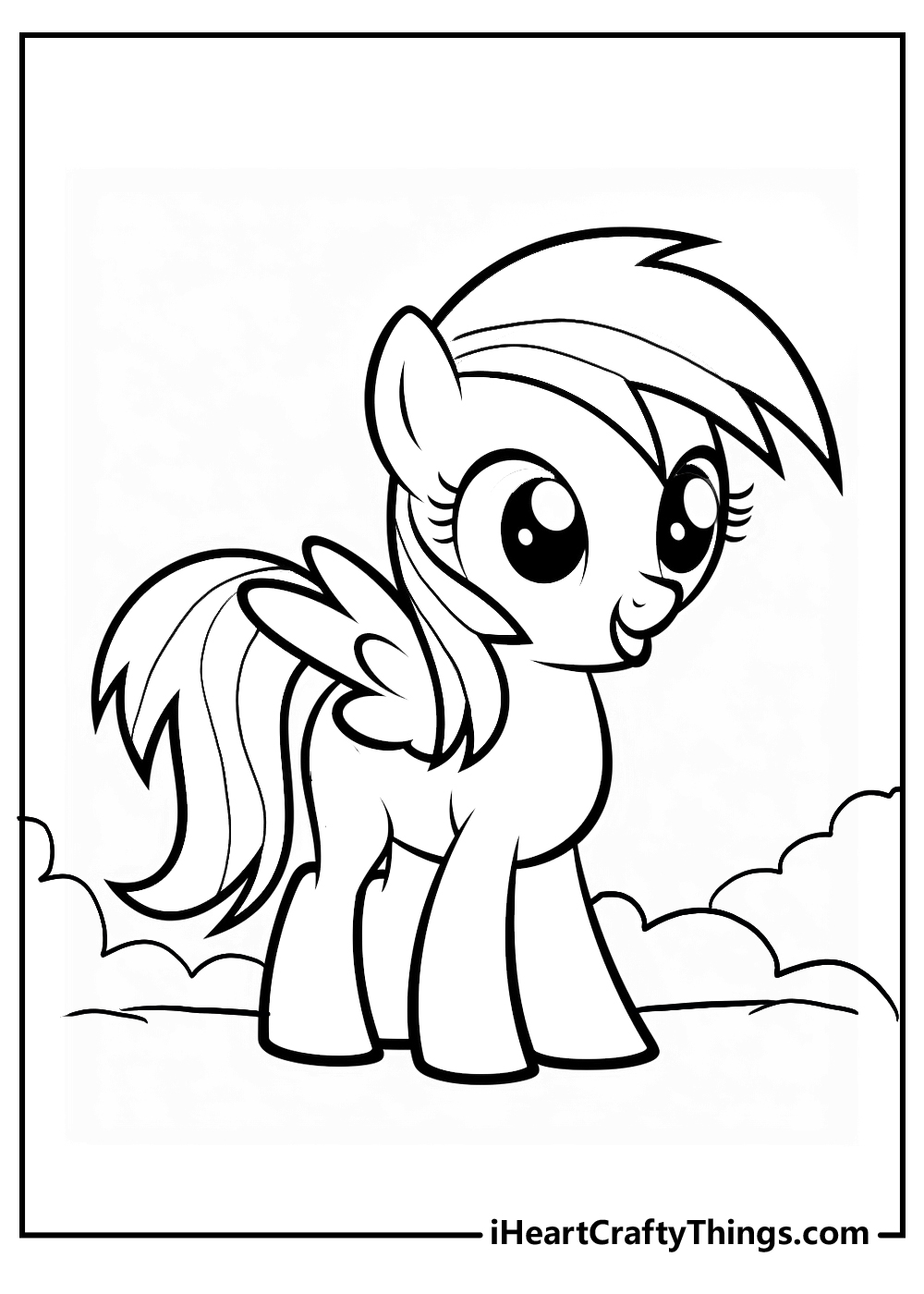 Rainbow dash coloring pages free printables