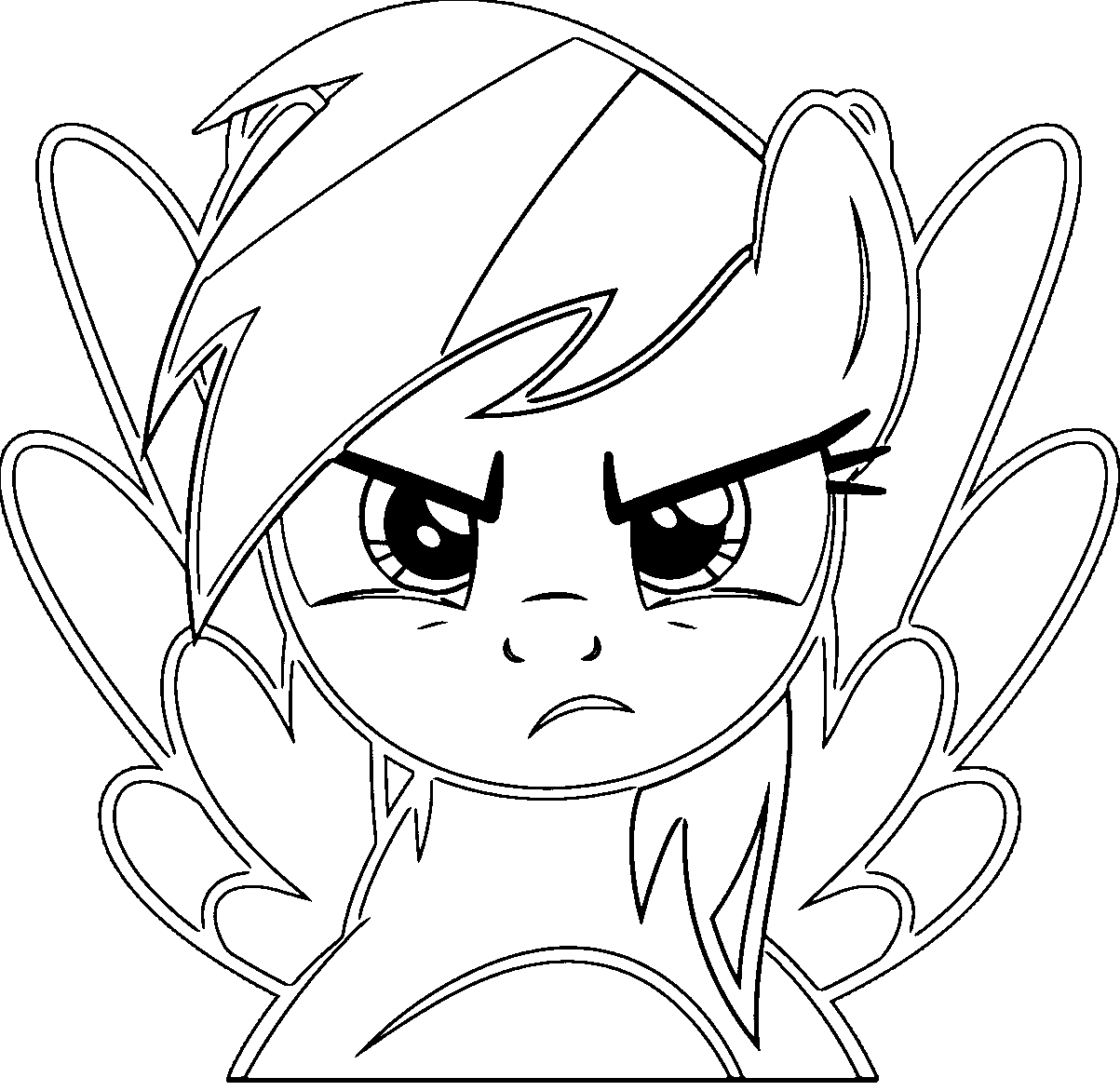 Rainbow dash coloring pages printable for free download