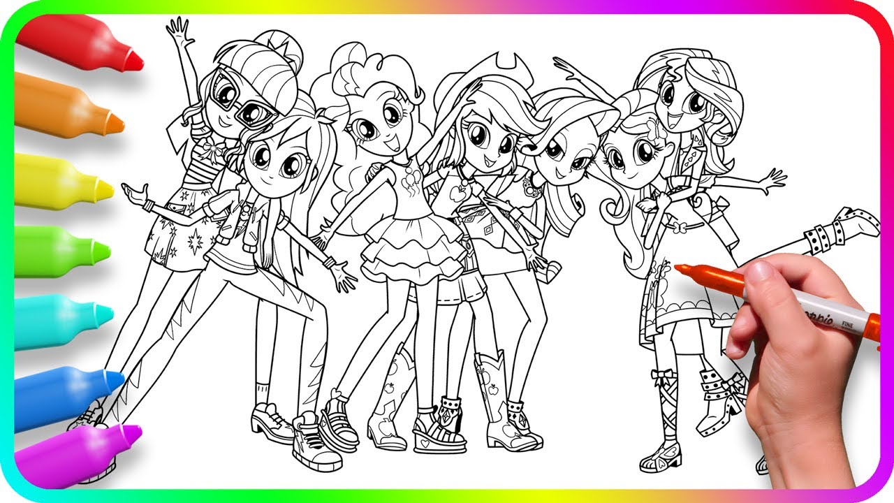 Coloring pages equestria girls how to draw y little pony easy drawing tutorial art coloring lp