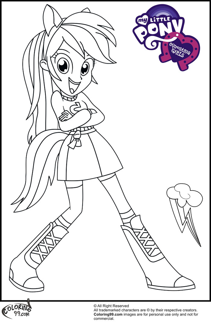 Fans request rainbow dash equestria girl coloring pages team colors