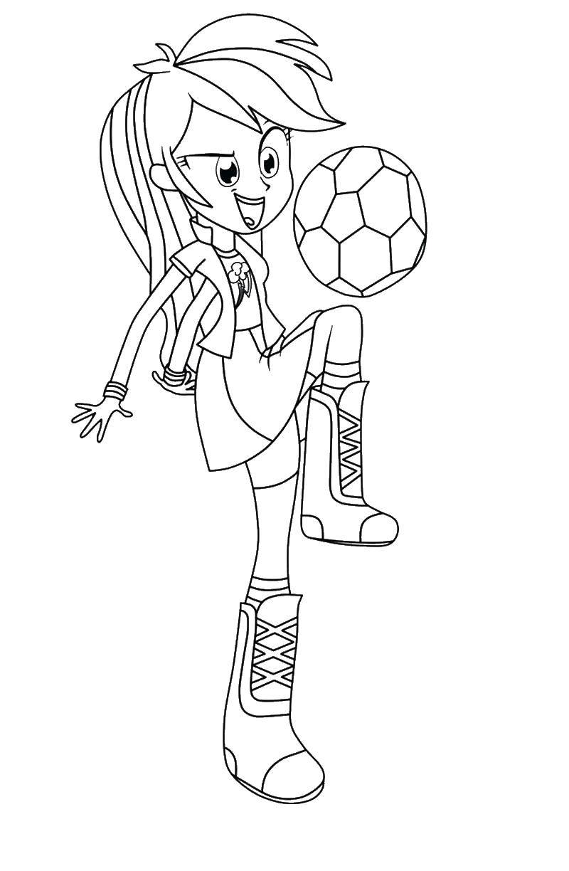 Online coloring pages coloring equestria girls rainbow coloring