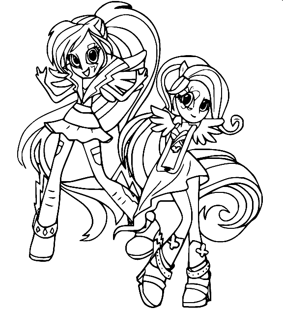 Equestria girls coloring pages printable for free download