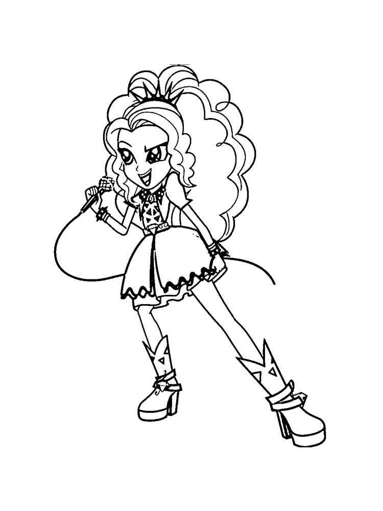 Equestria girls rainbow rocks coloring pages