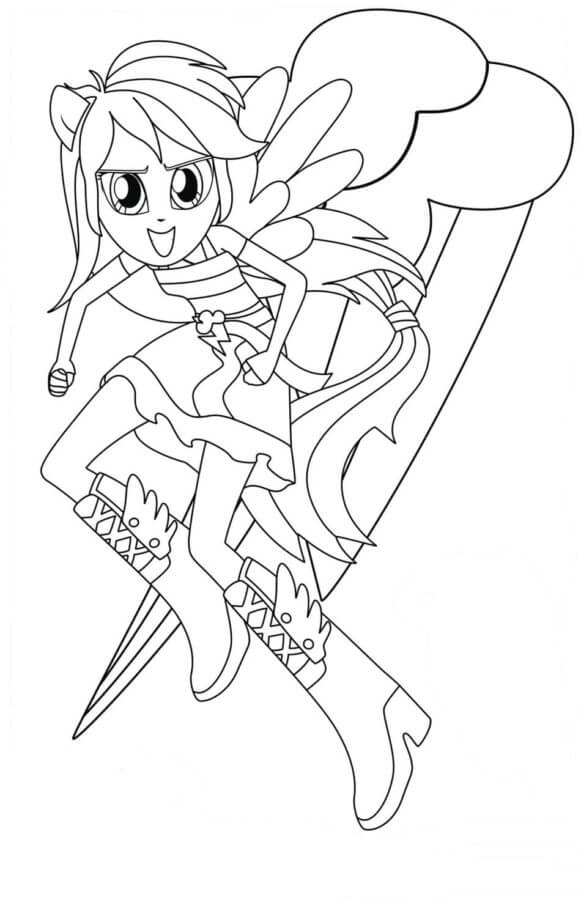 Fighting applejack always tells the truth to her friends coloring page