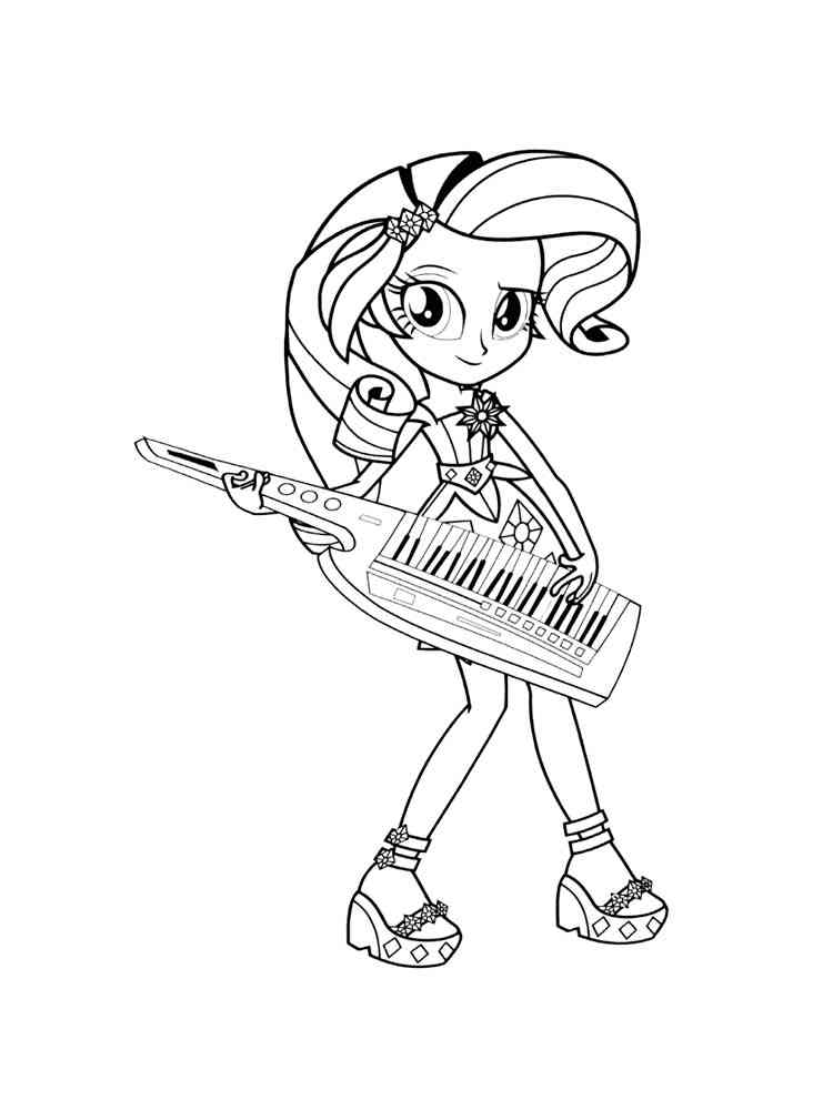 Equestria girls rainbow rocks coloring pages