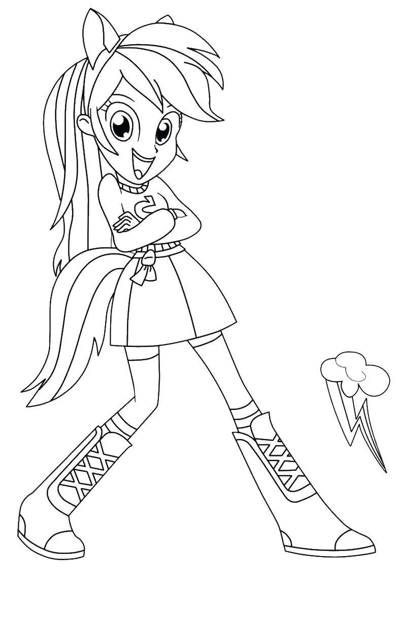 Online coloring pages coloring page equestria girls rainbow my little pony download print coloring page