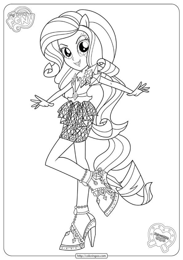 Equestria girls rainbow rocks coloring pages my little pony coloring my little pony rarity coloring pages for girls