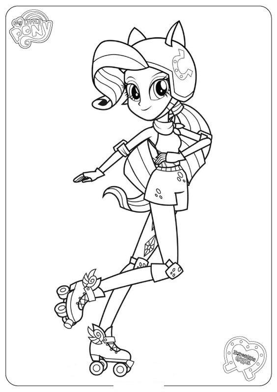 Mlp equestria girls rainbow dash coloring page