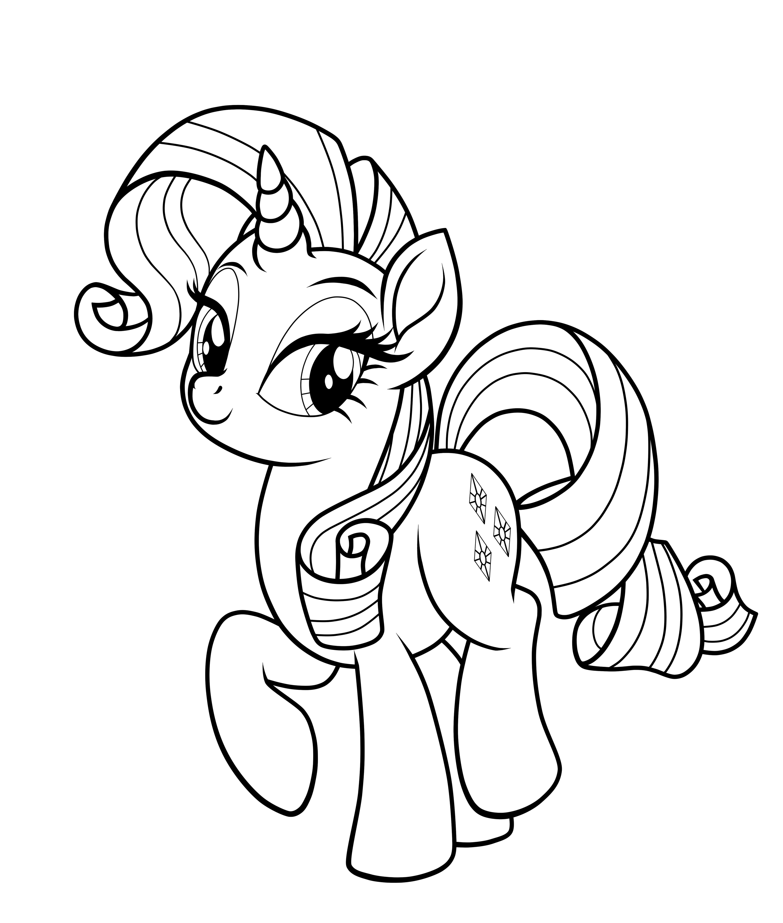 Mlp rarity for coloring by theretroart on