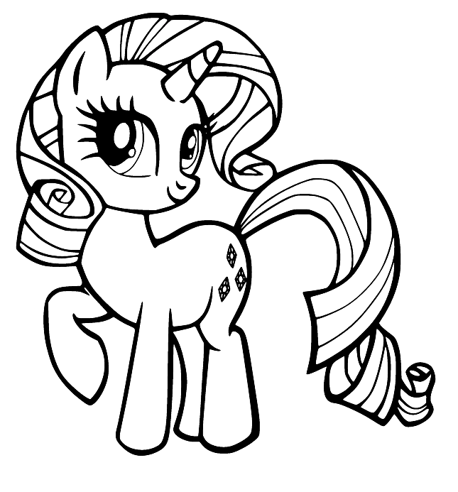 Rarity coloring pages printable for free download