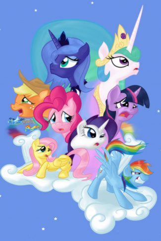 Download free my little pony in blue wallpaper