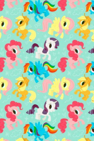 Download free little pony characters in collage wallpaper