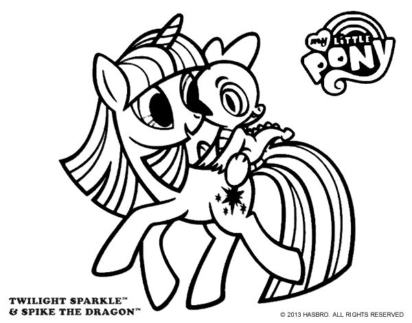 Twilight sparkle coloring page