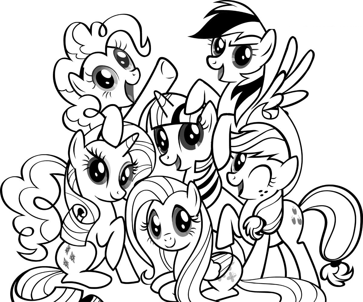 Free printable my little pony coloring pages for kids