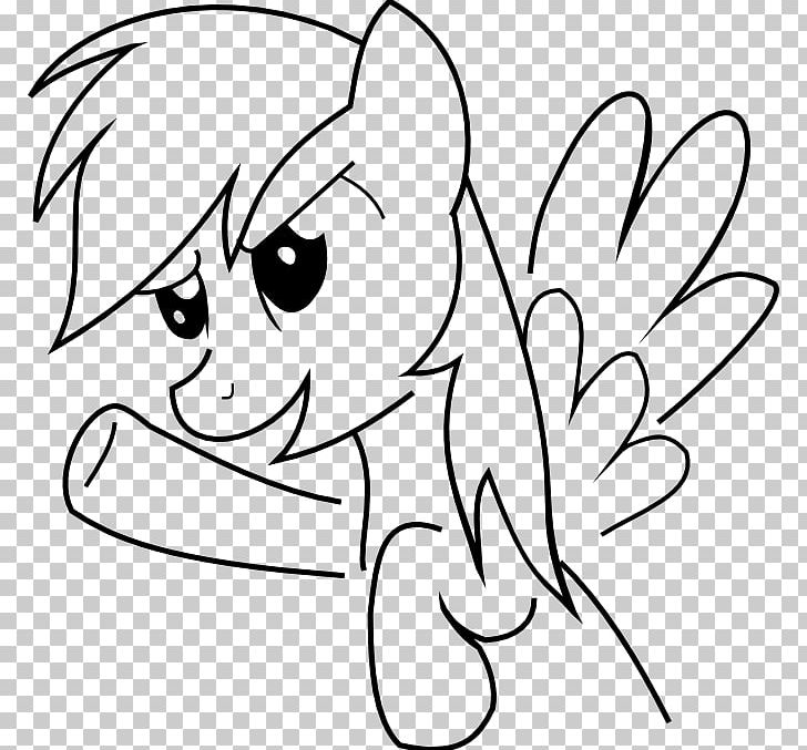 Rainbow dash stencil drawing my little pony png clipart area arm black cartoon deviantart free png