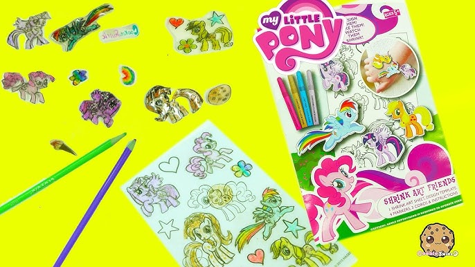 Fun scratch it rainbow art kit y little pony stencils to create rainbow dash