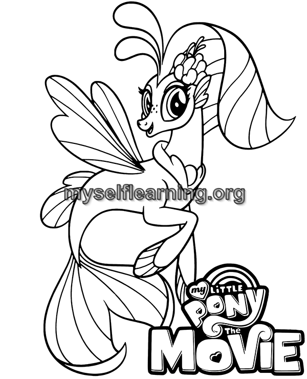 Little pony cartoons coloring sheet instant download