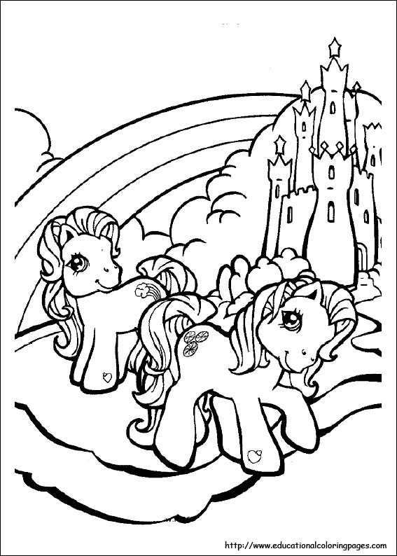 My little pony coloring pages free for kids
