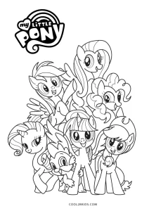 Free printable my little pony coloring pages for kids