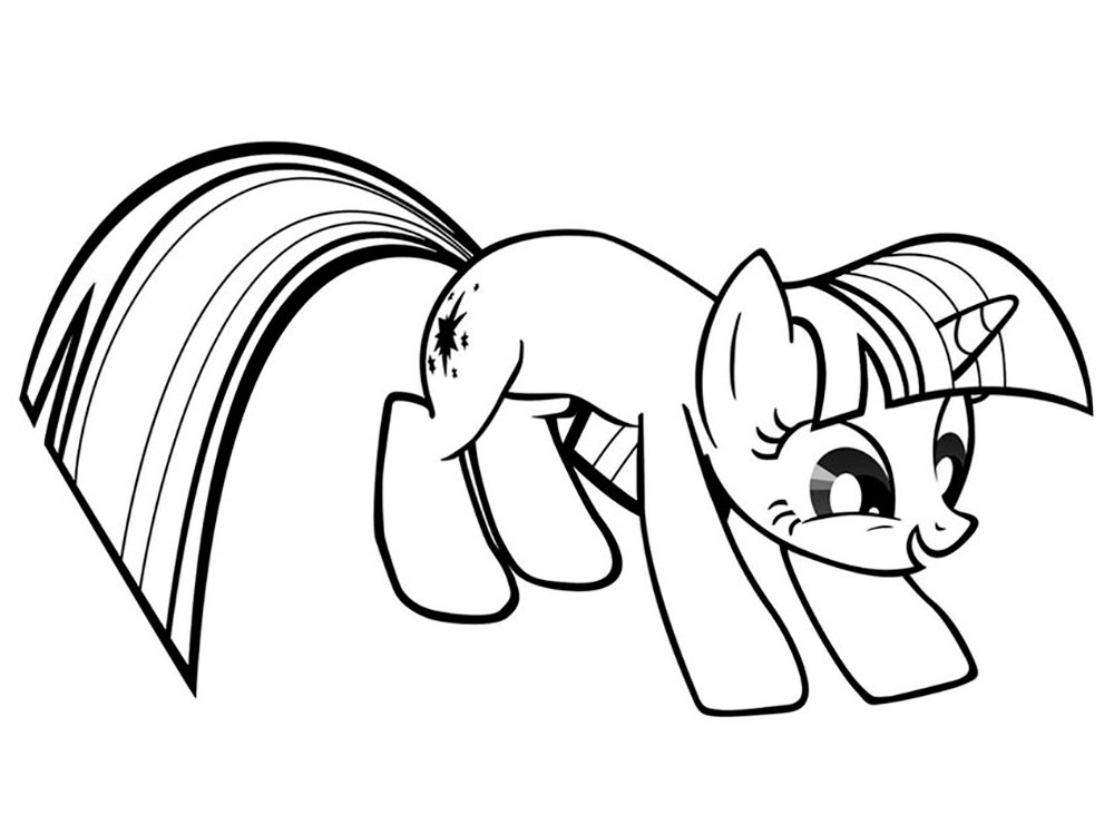 Twilight sparkle coloring pages to download and print for free