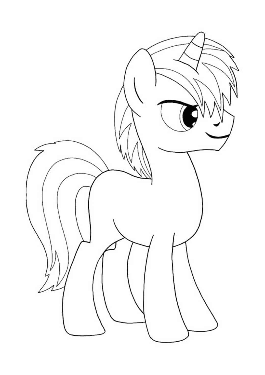 My little pony unicorn coloring pages